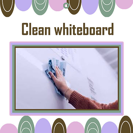 clean whiteboard