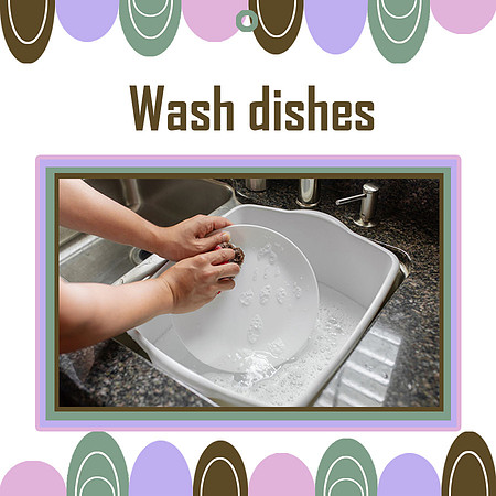 wash dishes