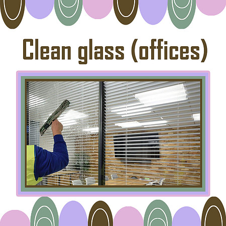 18 Clean glass (offices)