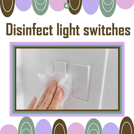 disinfect light switches