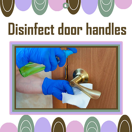 disinfect door handles